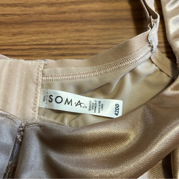 Soma Intimates 3 Inch Minimizer Bra Unlined Underwire Warm Amber Size 42DD - Picture 4 of 6